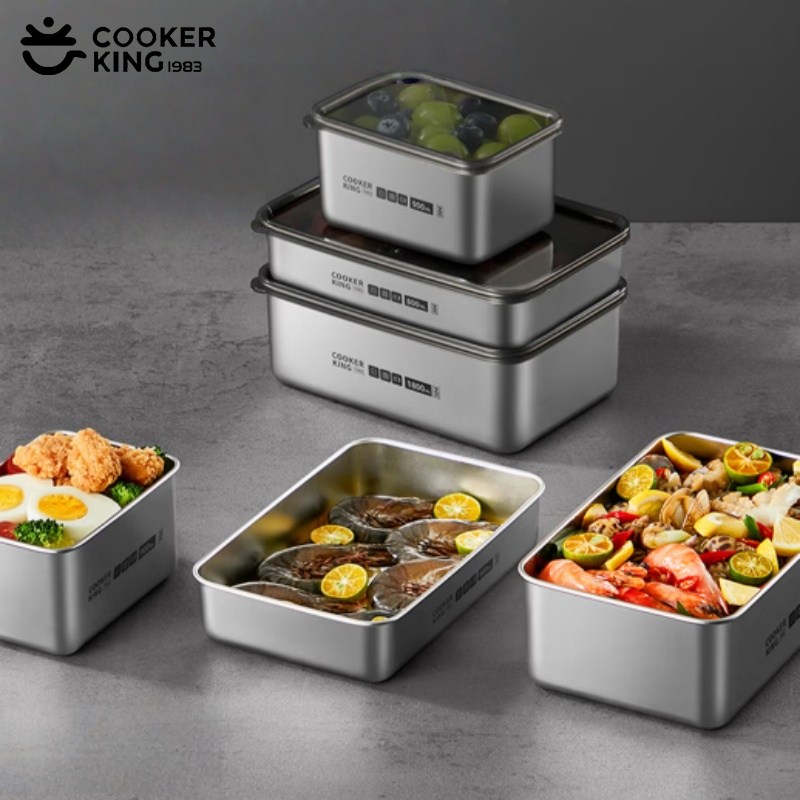 Stainless Bento Box - COOKER KING Kotak Pengawet Buah Stainless