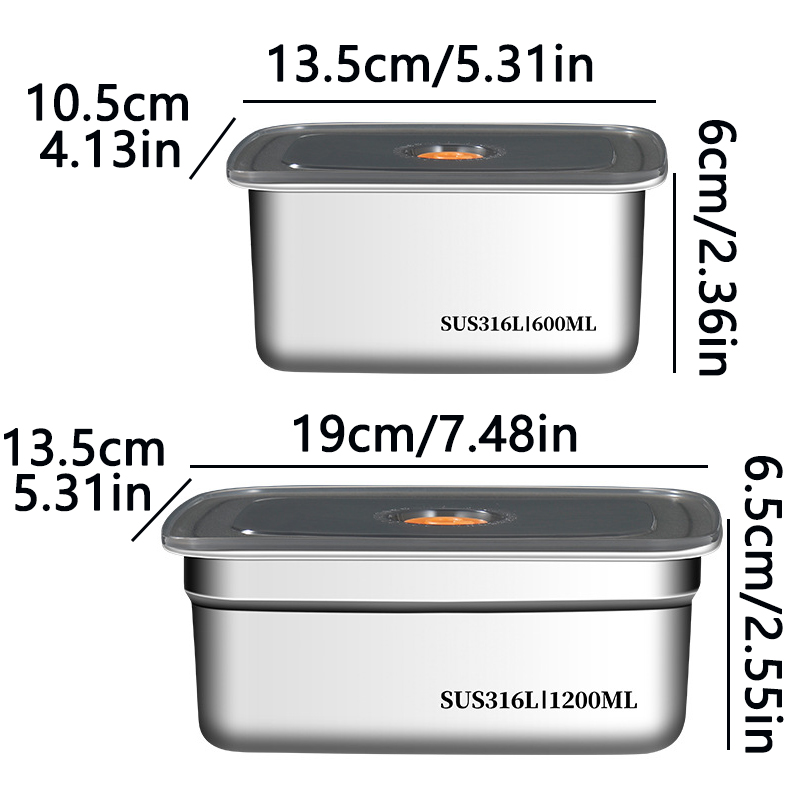 Stainless Bento Box - Kotak Penyimpanan Makanan Segar dari Baja