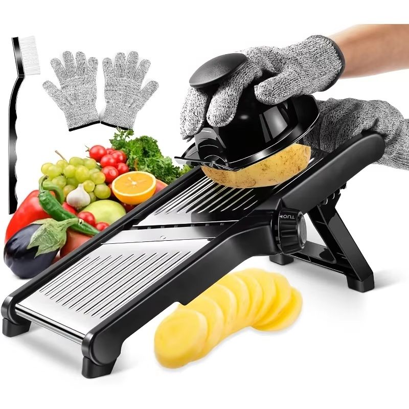 Mandoline Slicer Guard - Pemotong Mandolin Baja Tahan Karat dengan
