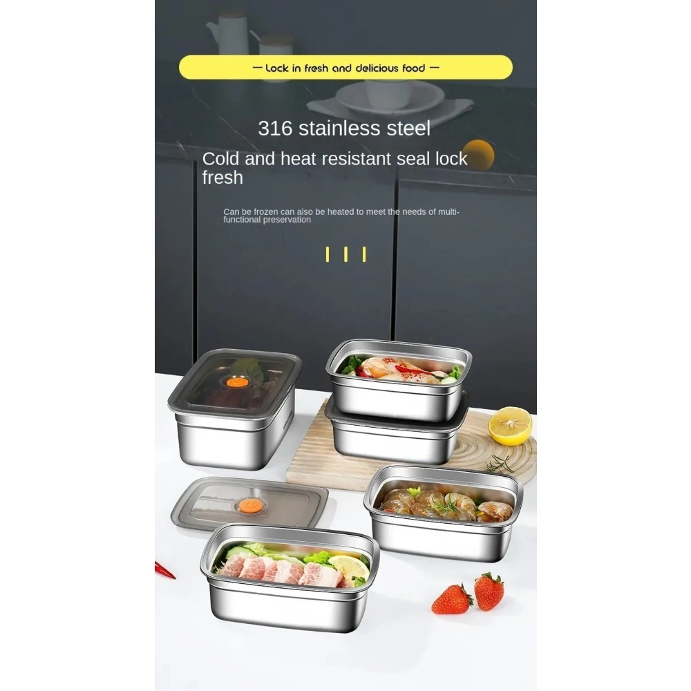 Meal Prep Freezer - Kotak Makan Siang Camping Stainless Steel