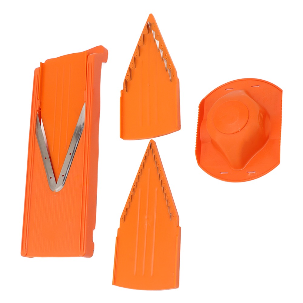 Mandoline Slicer Guard - Pemotong Sayuran Mandoline ABS Oranye dengan