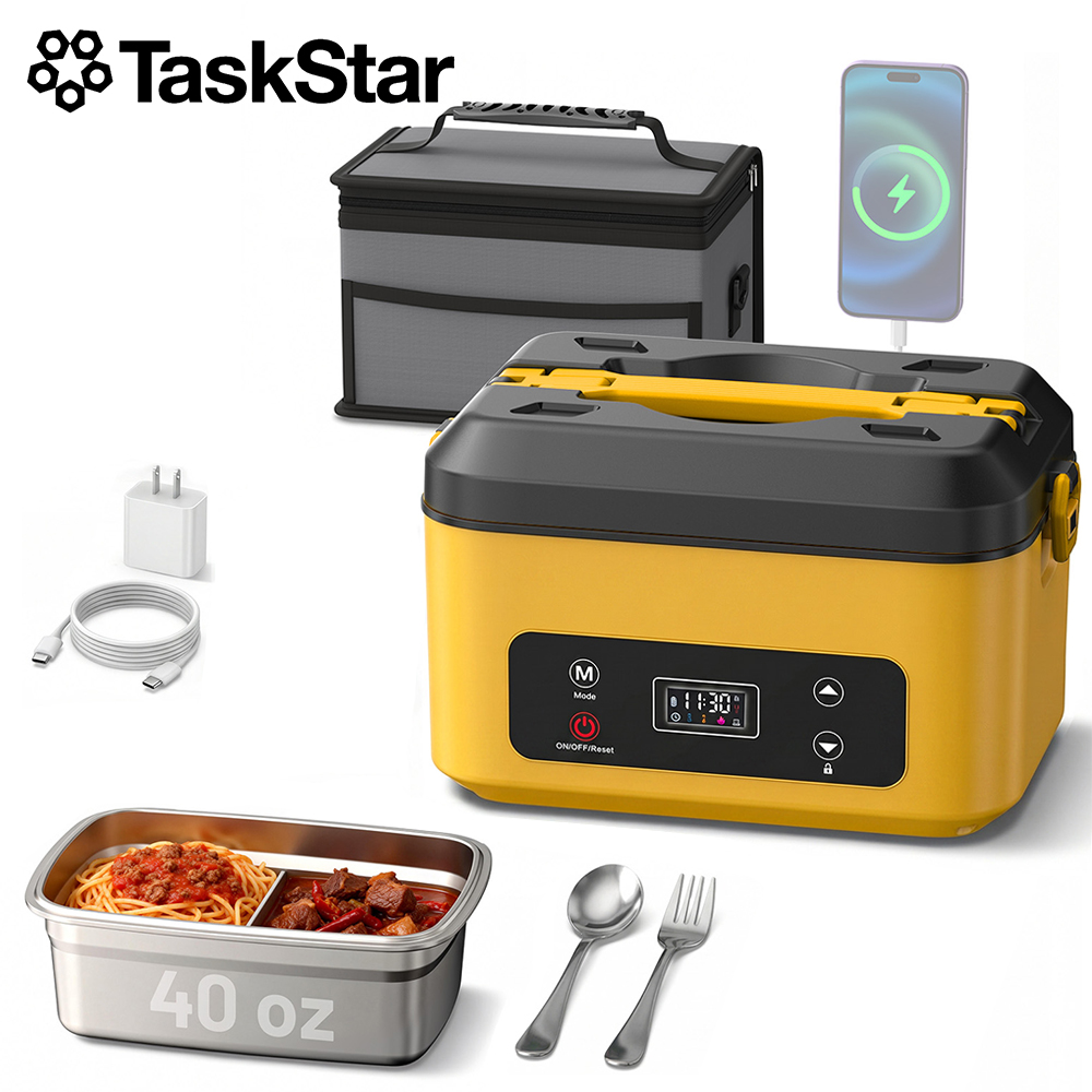 Stainless Bento Box - TaskStar Kotak Makan Siang Berpemanas Portabel