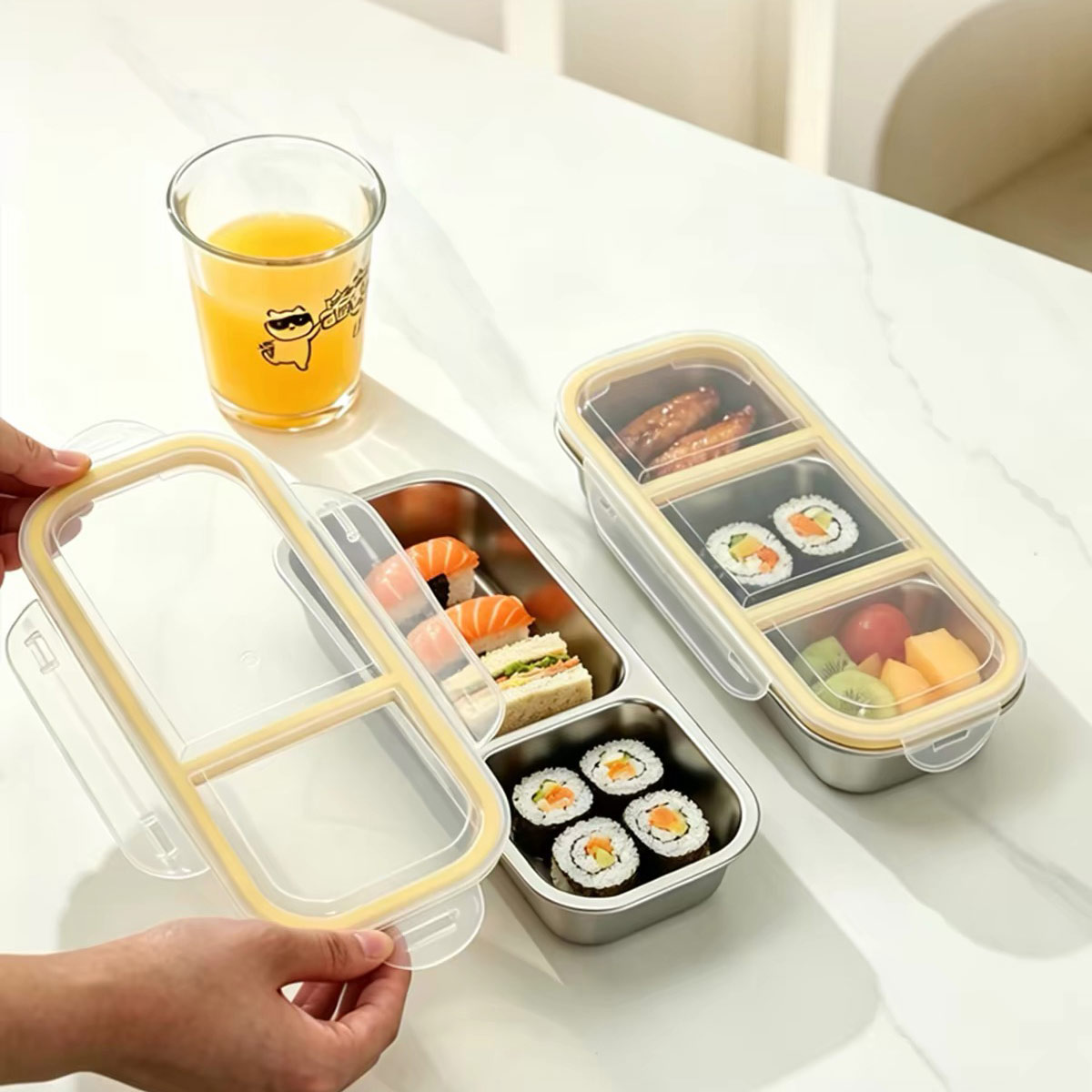 Wadah penyimpanan makanan dari - Stainless Bento Box ulasan dan harga