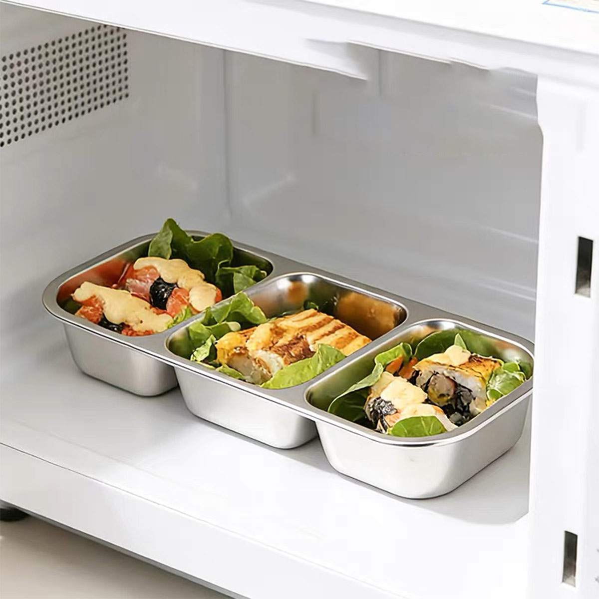 Wadah penyimpanan makanan dari - Stainless Bento Box ulasan dan harga