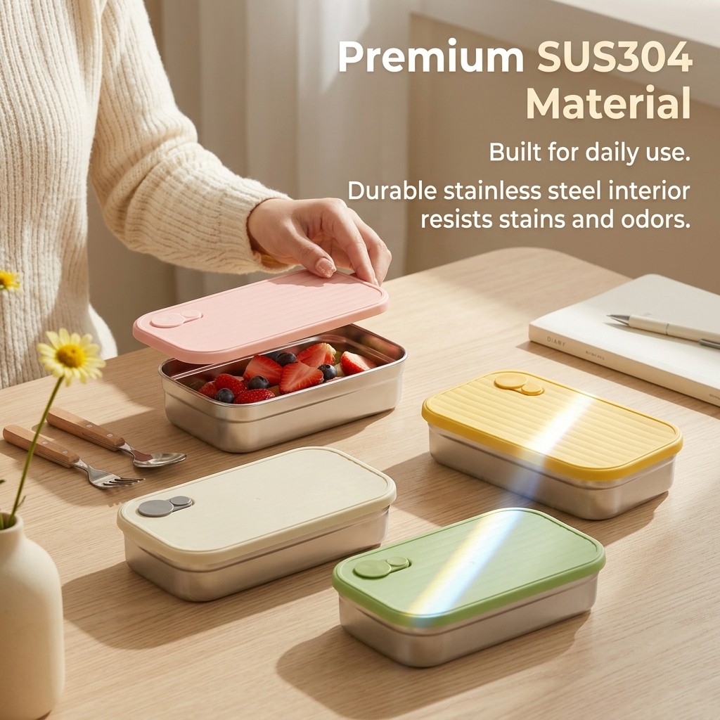 Kotak Bento Stainless Steel, K - Meal Prep Recipes ulasan dan harga