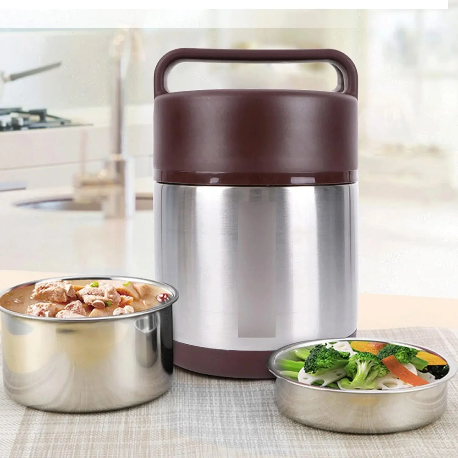 Kotak makan siang bento untuk  - Stainless Bento Box ulasan dan harga