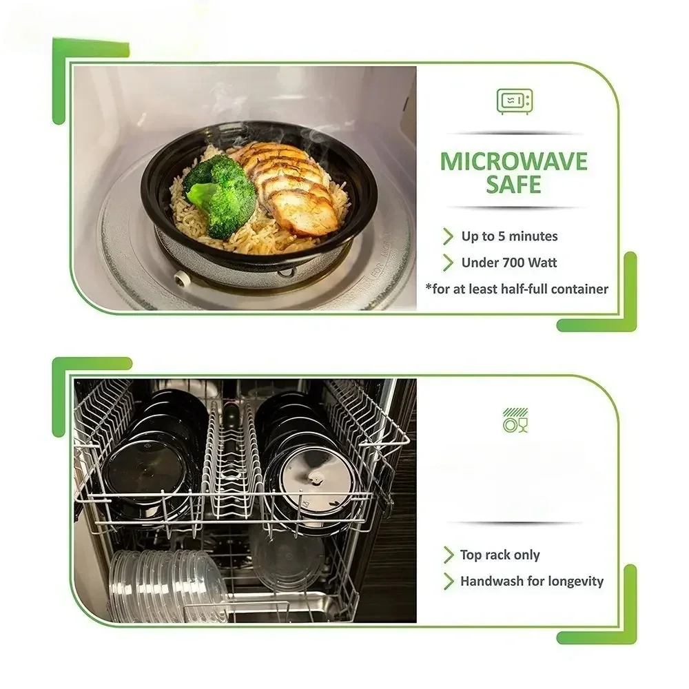 Wadah makanan plastik, wadah m - Meal Prep Freezer ulasan dan harga