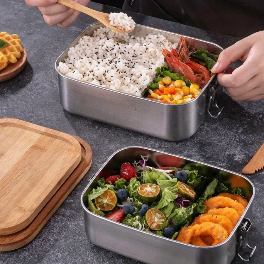 Kotak Makan Siang Tutup Bambu  - Stainless Bento Box ulasan dan harga
