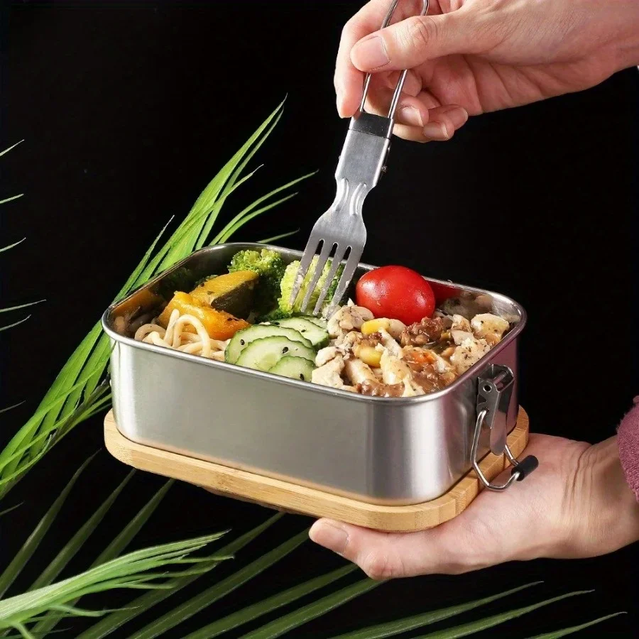Kotak Makan Siang Tutup Bambu  - Stainless Bento Box ulasan dan harga