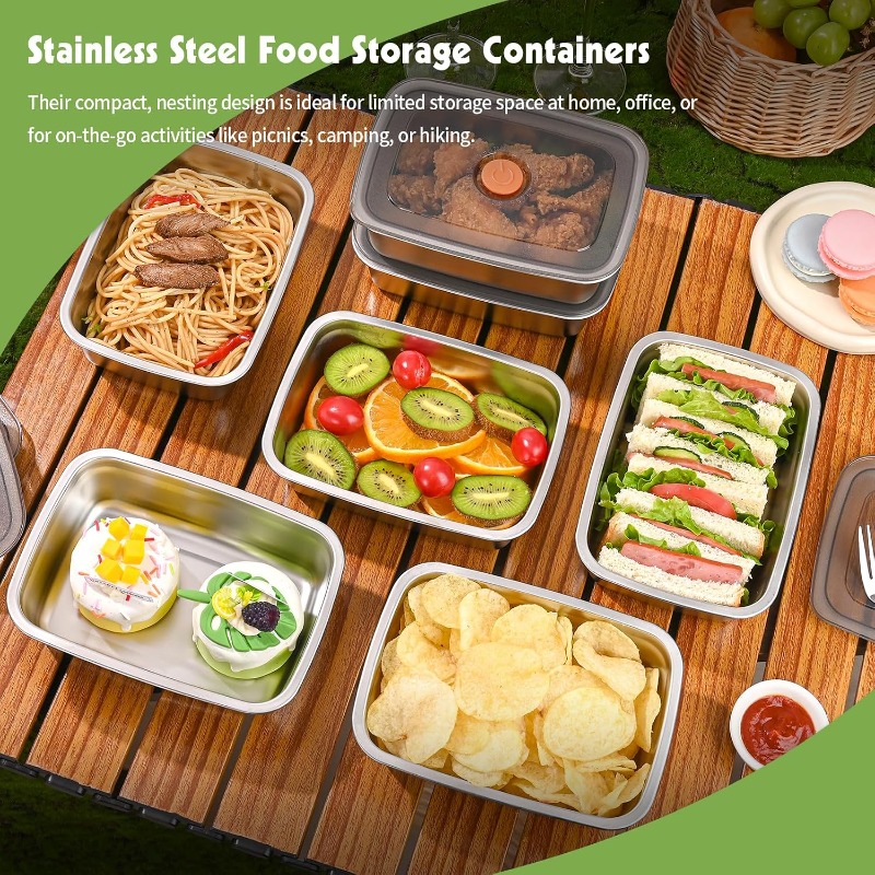 Kotak Bento Stainless Steel Ka - Meal Prep Freezer ulasan dan harga
