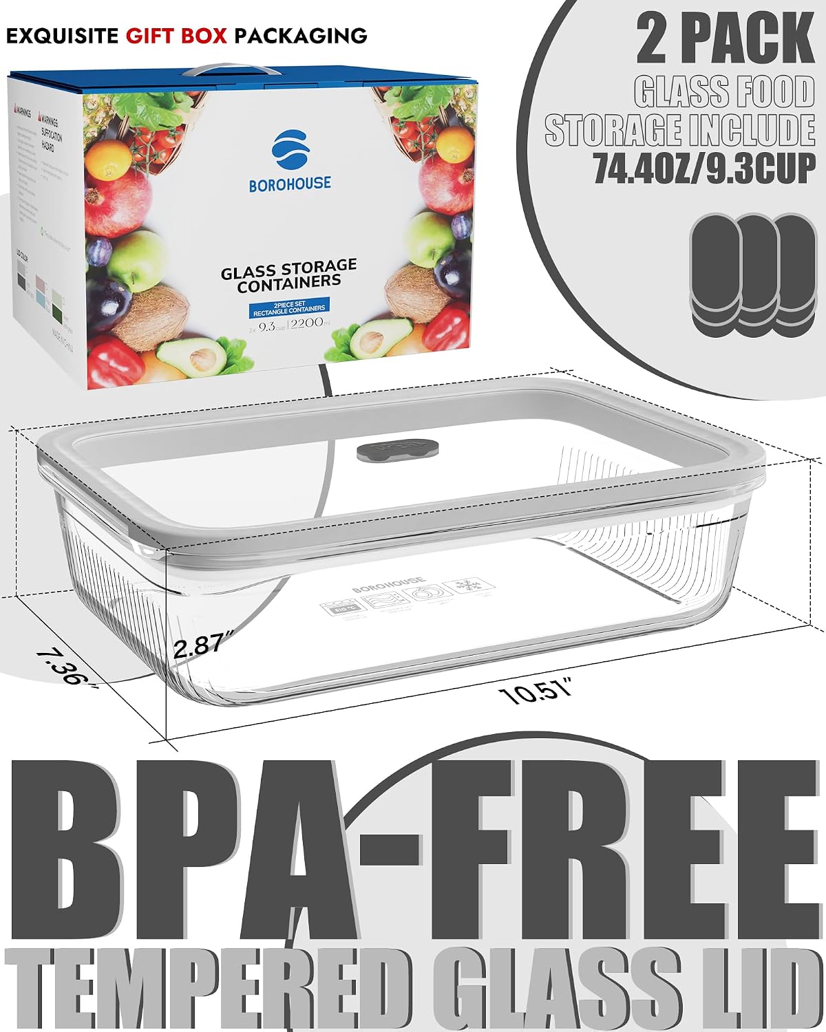 2 Paket Wadah Penyimpanan Maka - Meal Prep Freezer ulasan dan harga