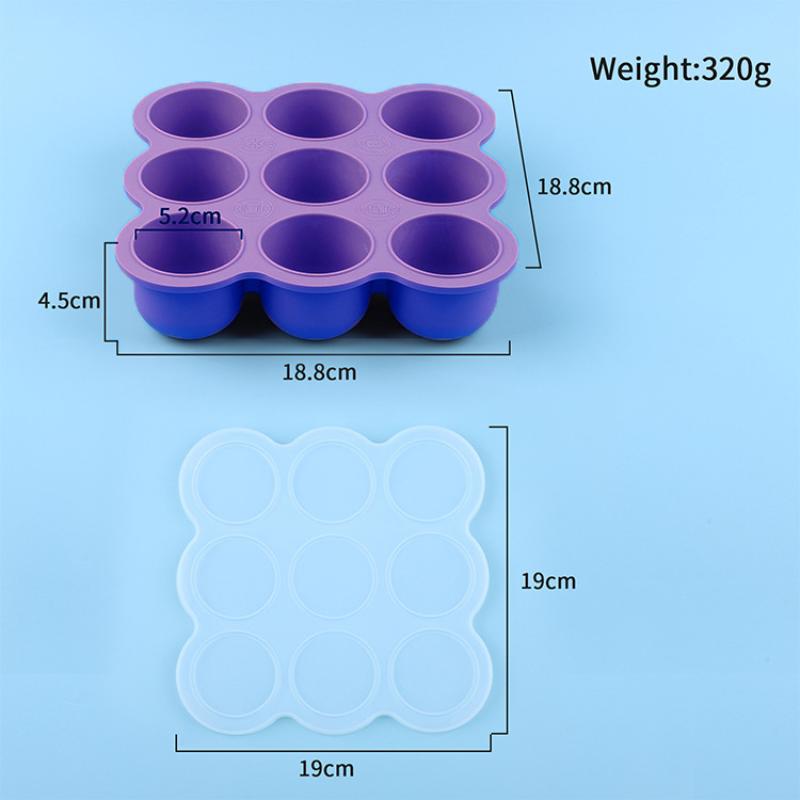 Wadah Silikon Makanan Bayi 9 G - Meal Prep Freezer ulasan dan harga