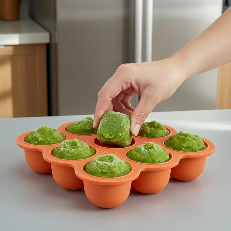 Wadah Silikon Makanan Bayi 9 G - Meal Prep Freezer ulasan dan harga
