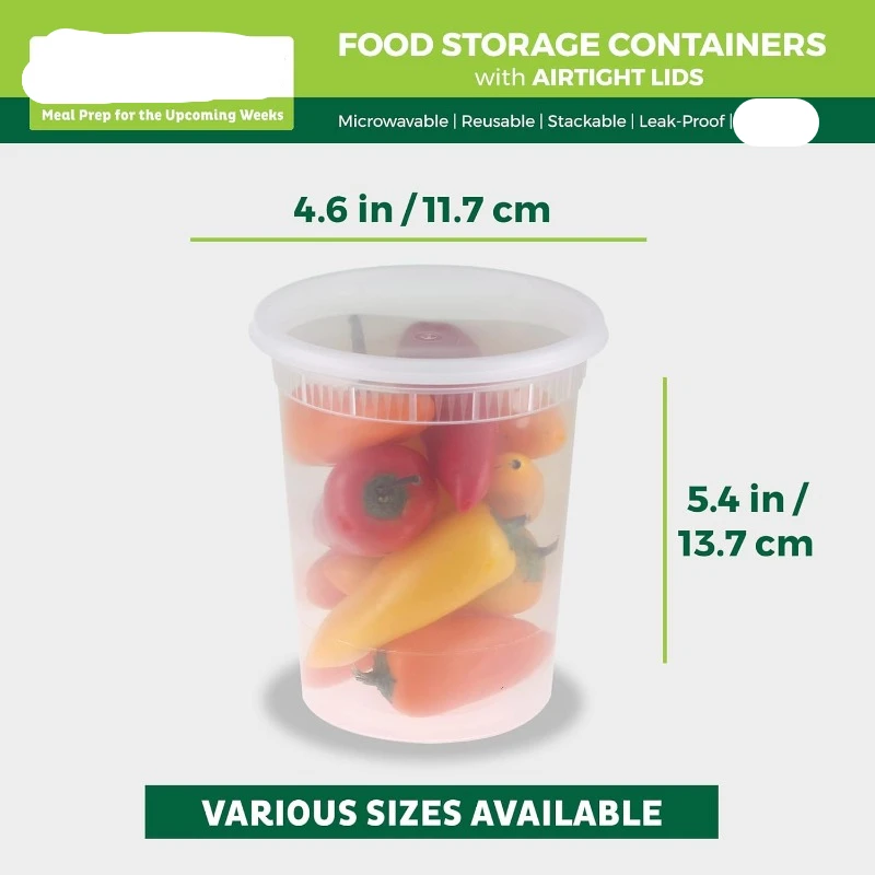 Wadah Deli plastik 8oz-32 Oz d - Meal Prep Freezer ulasan dan harga