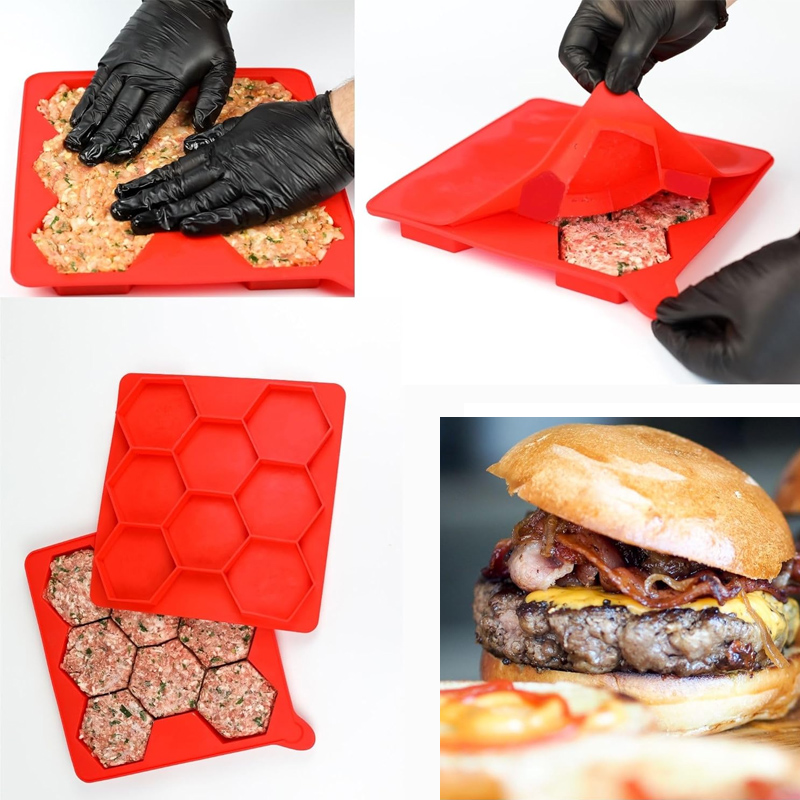 Cetakan Hamburger Silikon 8 Lu - Meal Prep Freezer ulasan dan harga