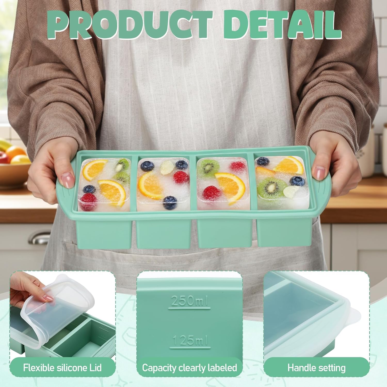 Cetakan Silikon untuk Freezer  - Meal Prep Template ulasan dan harga