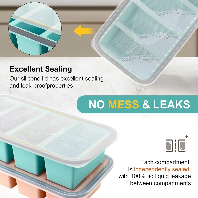 Cetakan Es Silikon dengan Tutu - Meal Prep Freezer ulasan dan harga